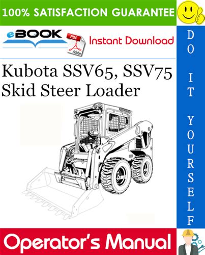 kubota skid steer sweeper manual|kubota ssv65 water separator manual.